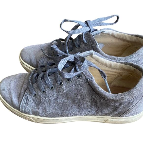 UGG Bluish Grey Faux Suede Sneakers - Picture 3 of 7
